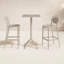 Ensemble de 3 barres de patio pliables en plastique l 23,6 po Sparks-1394398279
