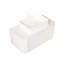 Meuble-lavabo de 36 po avec armoire incurvée flottante, lavabo rectangulaire en céramique blanche, pierre frittée, tiroir en contreplaqué à rayures 3D, pré-assemblé pour les tracas, comptoir en pierre et facile à installer