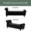 Banc 64,5 po pour lit clouté, chaise longue capitonnée avec revêtement en velours-1616442760