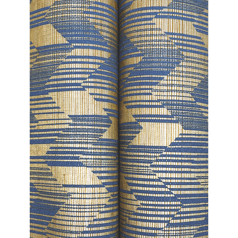 Papier peint bouleau, Bleu