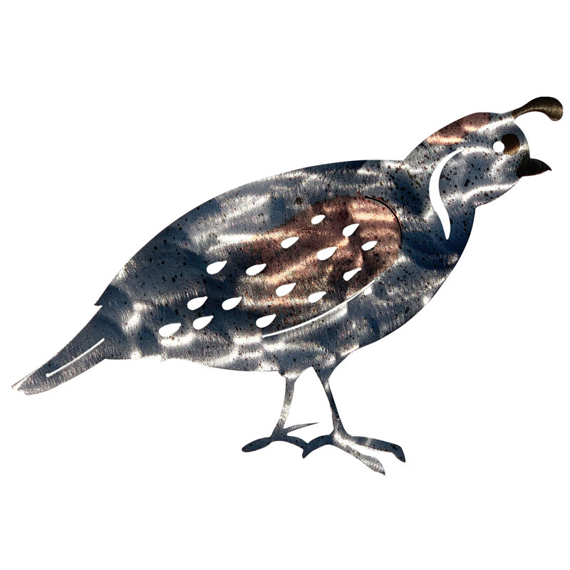 Meyerdirk Art Southwest Steel Quail Wall Art Sculpture