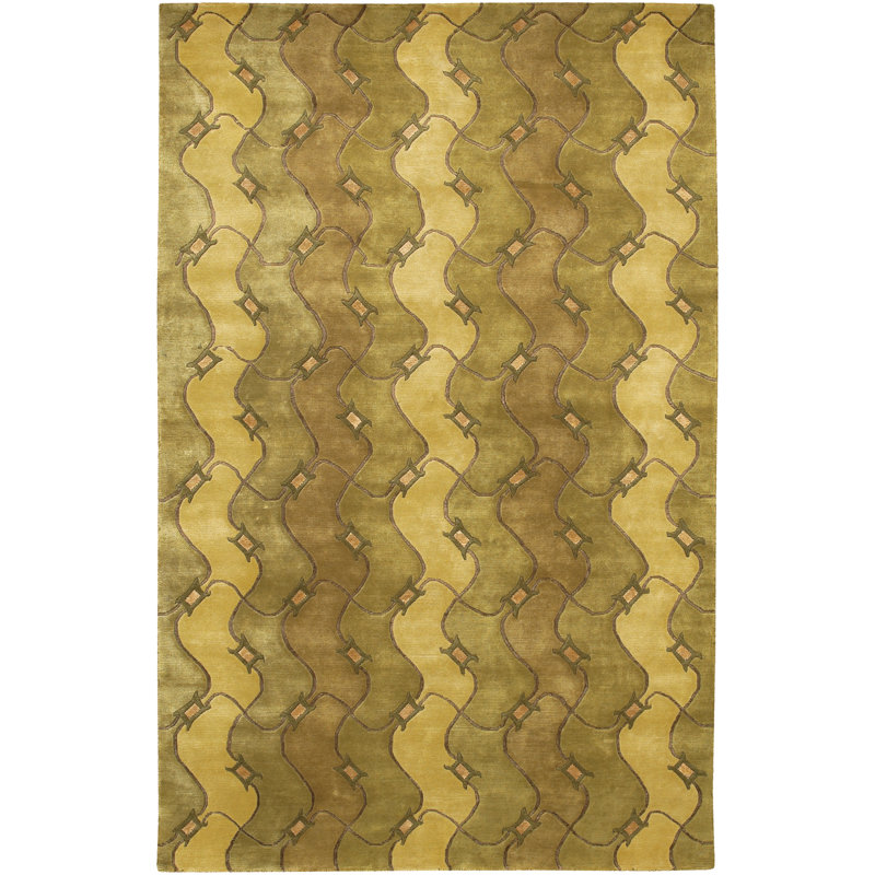 Aadi Brown/Tan Area Rug, Rectangle 7'9" x 10'6"