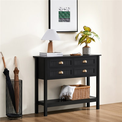 Aarika  39.5'' W  Console Table With  4-Drawer