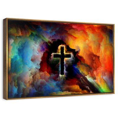 Croix colorée