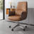 52.76" Minimalist Business Brown Executive Chair, Comfortable for Long Hours, Height Adjustable, Computer Chair for Conference Room & Home Study