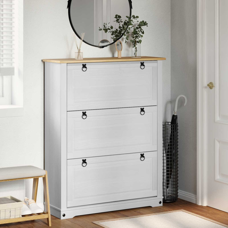 Shoe Storage Cabinet, 124.5 cm H x 99 cm W x 32 cm D