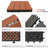 12'' L x 12'' W Composite Interlocking Deck Tile in Brown