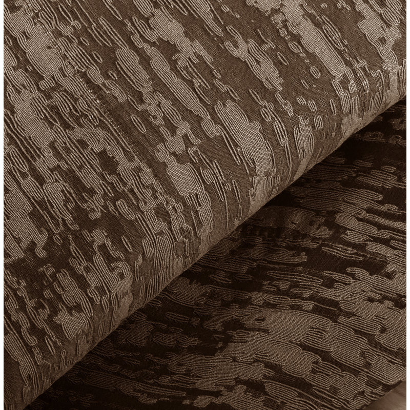 Abstract Ruffled Window Valance, Military Olive