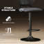 Bar Stools Set of 2, Modern Swivel Counter Height Barstools, Black
