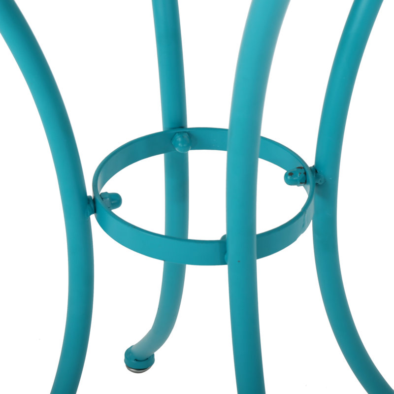 Ensemble 4 pièces KD METAL, ensemble de patio, ensemble de conversation, ensemble de sièges de patio, Teal
