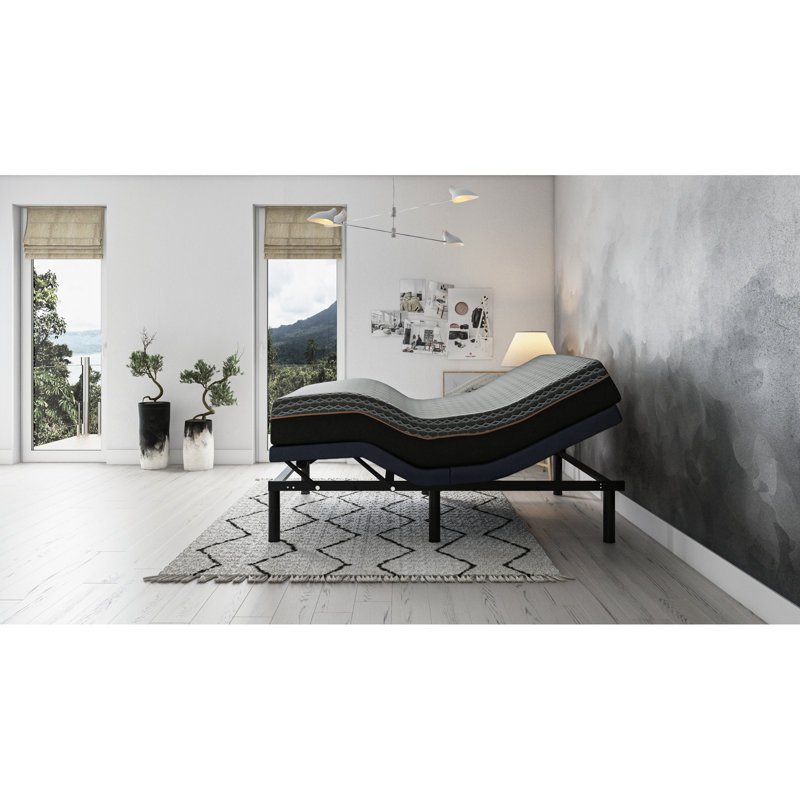Lit simple TG réglable TG2500 - réglage de la position de la portée, télécommande sans fil, 1 position de mémoire programmable, massage de la tête, massage du corps, lampe de poche puissante, positions de base d'une capacité de poids de 850 lb