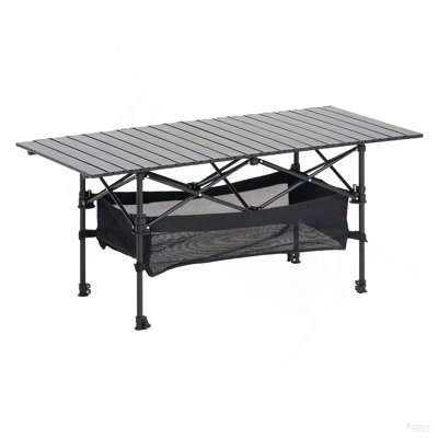 Table de camping pliante en aluminium