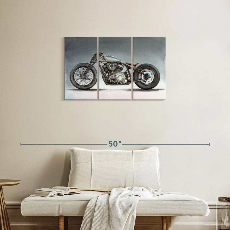 Motocyclette Mehar, H 20 po x l 33 po