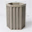 Pot de fleurs hexagonal à colonne SM - gris brun-1337563066-1337563068