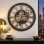 Solid Wood Skeleton Wall Clock-1556344456