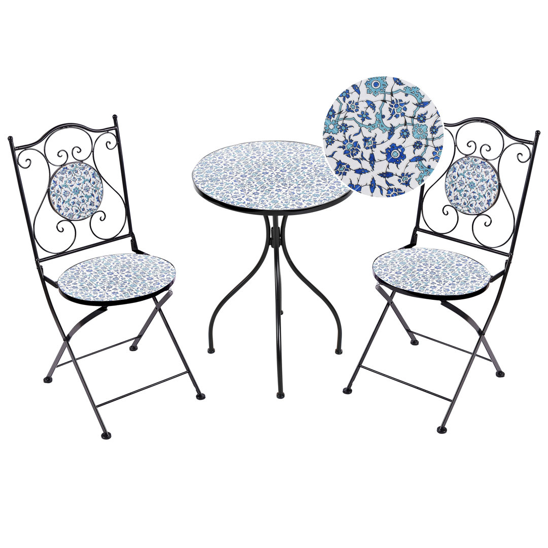 Aagam Round 3 - Piece 2 - Person 60Cm L Outdoor Bistro Set