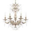 Milano 6 Light 24in x 26.5in Chandelier in Etruscan Gold with Clear Radiance Crystals-1568654553-1568654554
