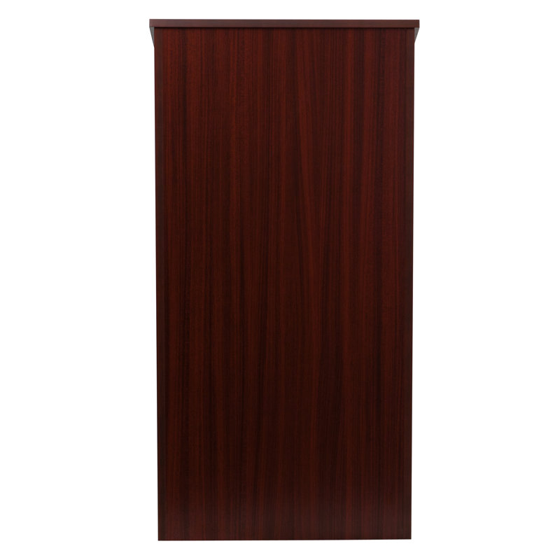 Mahogany Finish Adjustable Shelf Standing Lectern