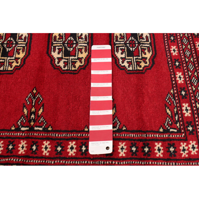 Tapis rouge Finest Peshawar Bokhara 8 pi 0 po x 9 pi 7 po