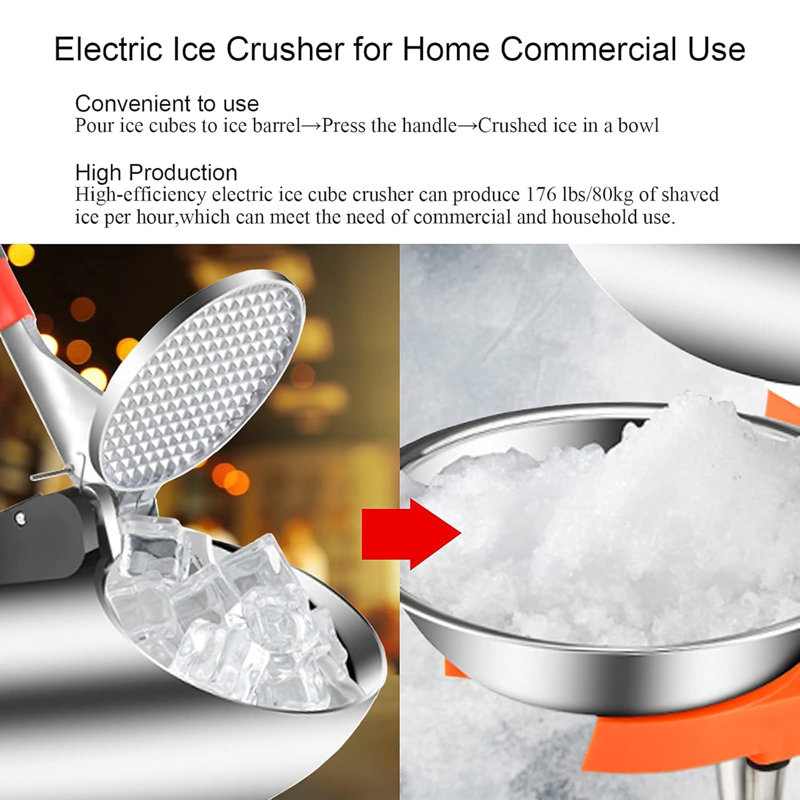 Machine à glace électrique rasée 300W