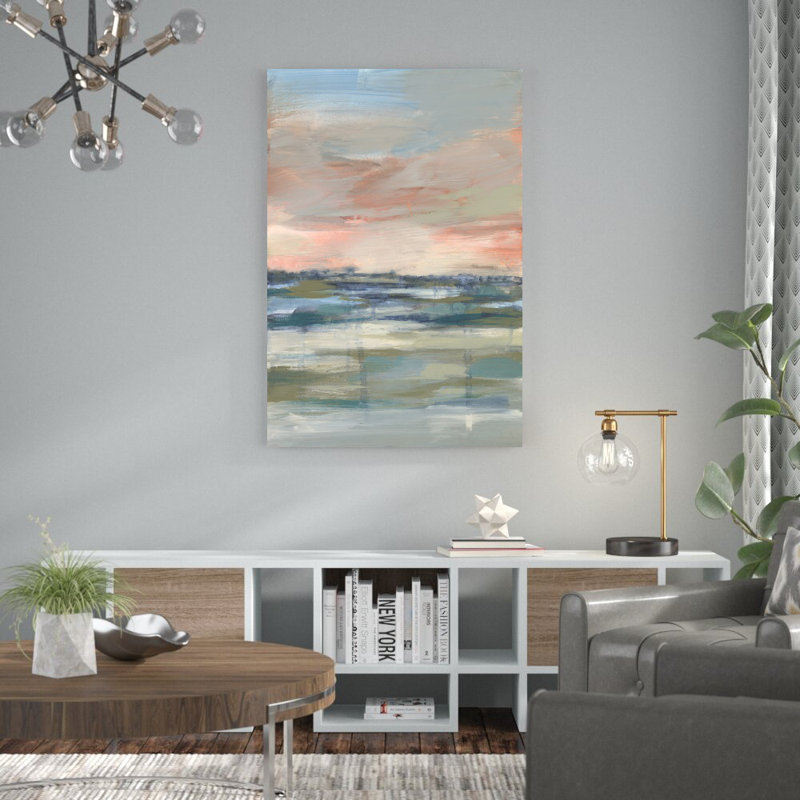 «Vast Marsh II» par Jennifer Goldberger, reproduction sur toile tendue, H 48 po x l 32 po