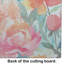 Grandes pivoines dans une planche à découper en verre aquarelle