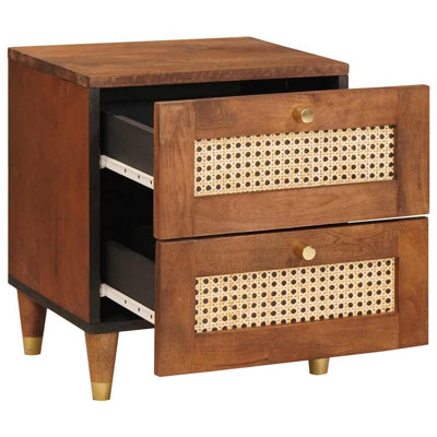 40cm W Solid Wood Bedside Table