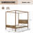 Westford Solid Wood Canopy Bed With Headboard