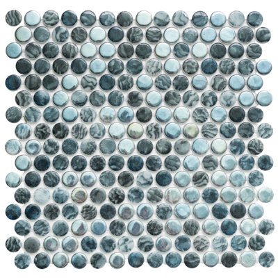 Mosaïque en verre recyclé 12 "x 12" Eterna Penny