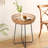 Bamboo And Rattan Round Side Table With Boho Style, Multi-Functional Accent Table For Living Room, Bedroom, Or Balcony