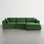 Canapé à compression 4 pièces avec repose-pieds Dineen Boneless l 108 po sans assemblage requis-1397513535