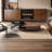 Tyani 2 Piece Retro Nesting Coffee Table Set Wood Table With Drawer and Glass Table