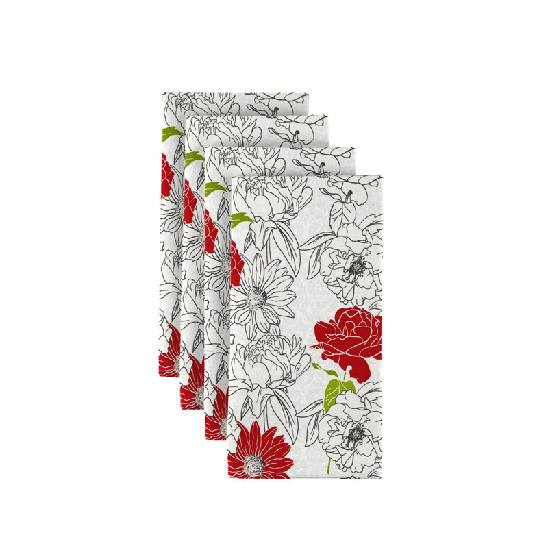 Wes Polyester Floral Square Napkin