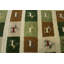 Tapis multicolore tribal 2 x 4 Indo Gabbeh