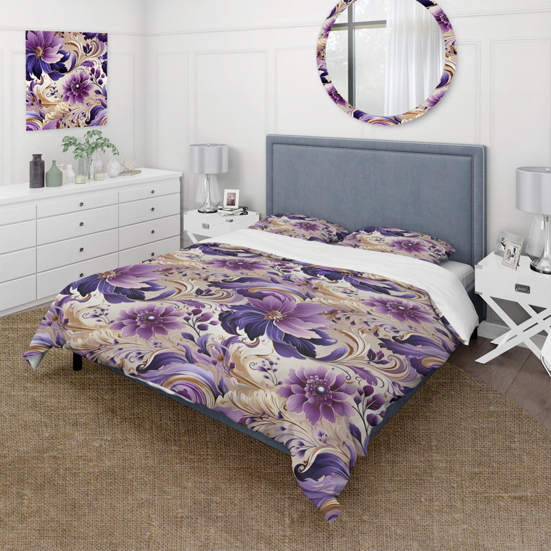 Ensemble de housse de couette Paisley, Housse de couette pour grand lit et 2 taies décor