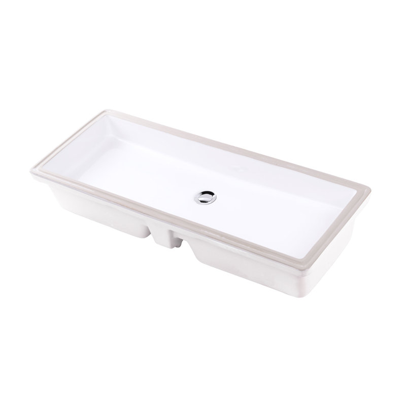 Cube 35.5'' L Bathroom Sink, White