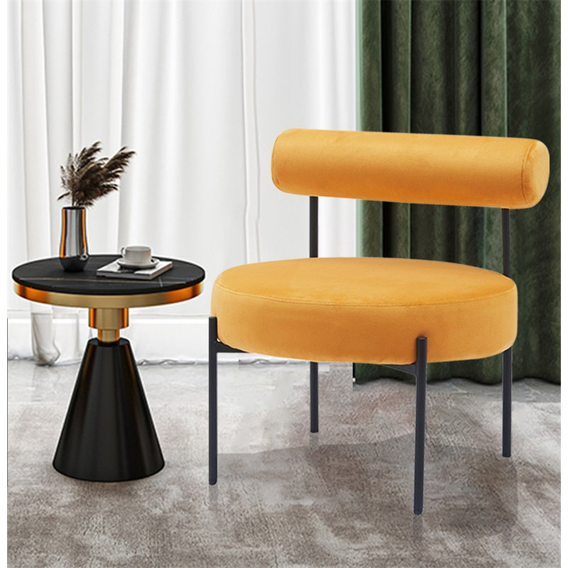 Chaise d'appoint de 23,6 po Bodman, Polyester jaune