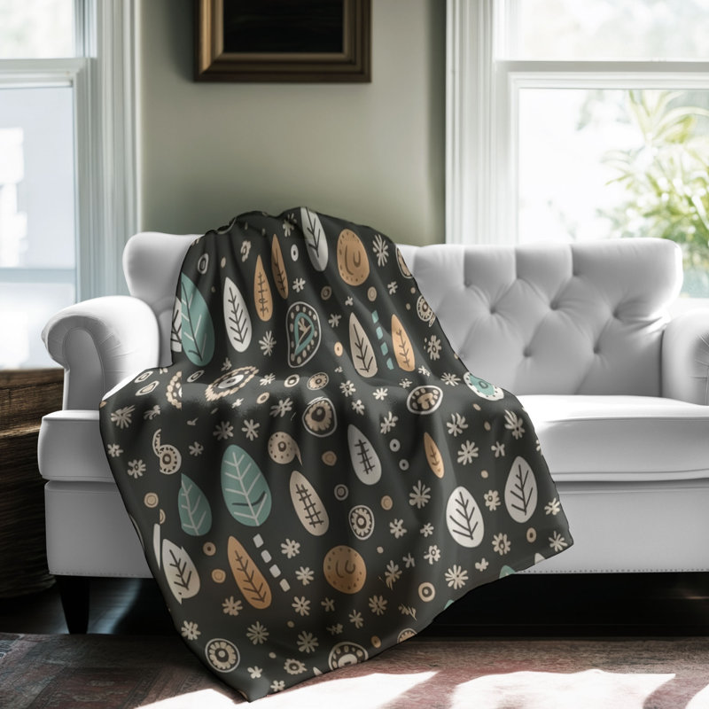 Boho Texture - 1 pièce Sherpa Premium, L 80 po x l 60 po