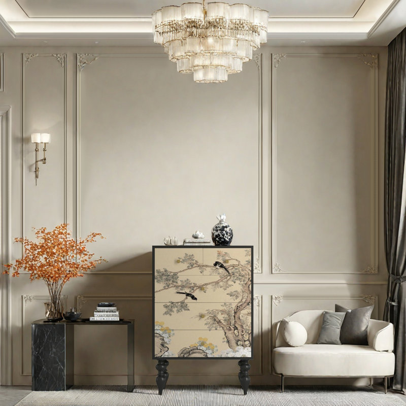 Living room French universal storage decor cabinet