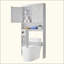 Armoire de rangement au-dessus de la toilette pour salle de bain avec tablette réglable