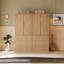 Armoire-penderie de 70,9 pouces de hauteur, armoire à 2 portes avec miroir intégré, armoire à 3 tiroirs (ensemble de 2)-1184509484