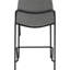 Tabourets gris et noirs à hauteur de comptoir, repose-pieds pour une assise confortable, siège en mousse confortable avec (2