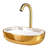 Geneva Gold Touchless Motion Sensor Faucet with Auto Liquid Soap Dispenser and Vessel Sink Set