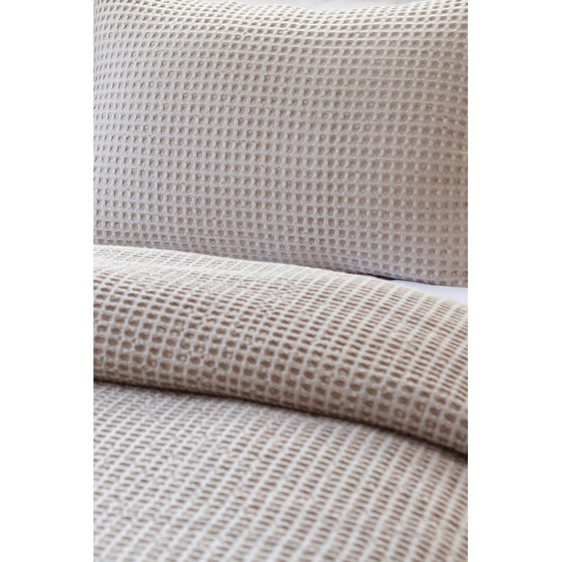 Zuma Waffle Blanket, King, Natural