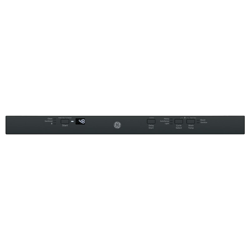 24" 51 dBA Built-In Fully Integrated Dishwasher, Black