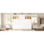 Lit simple blanc avec matelas de charge, tiroir et rangement - Station de teinte en bois de pin, sensation rustique-1292976905