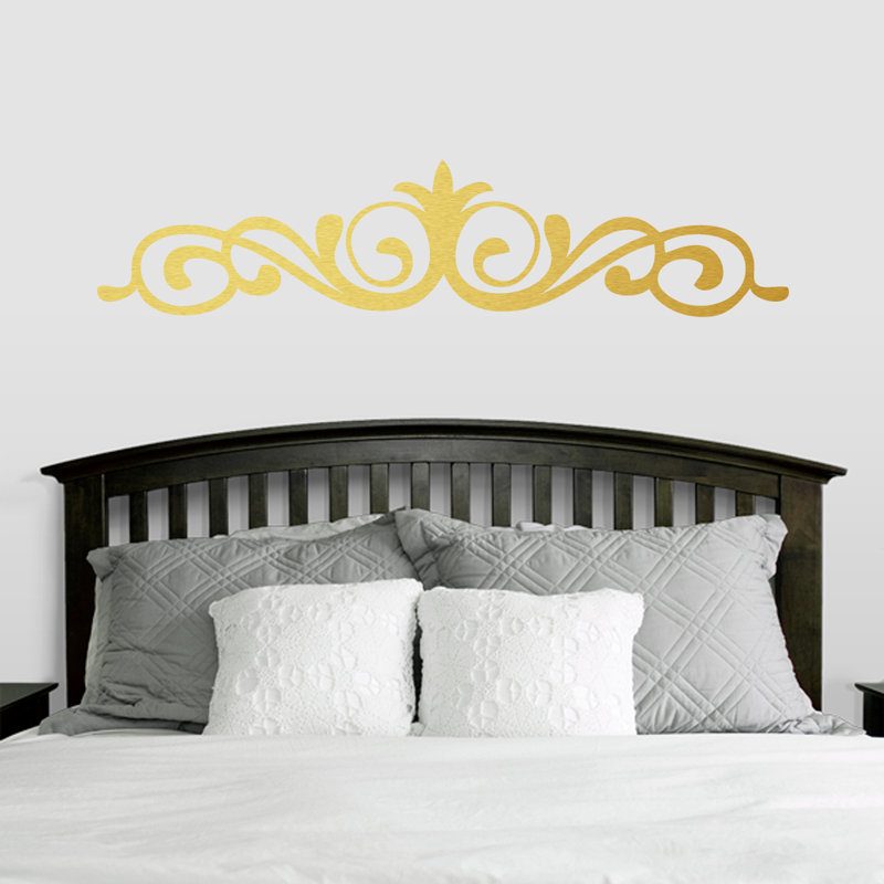 Adhésif décoratif à volutes élégantes, Or