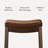 Maven Lane Sophia Wooden Backless Stool with Faux Leather Upholstery-112251012-112251007