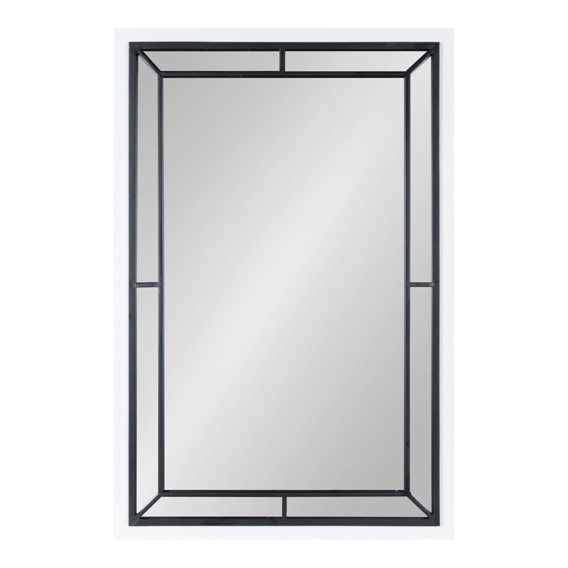 Miroir d'appoint Jakavian Farmhouse, Blanc