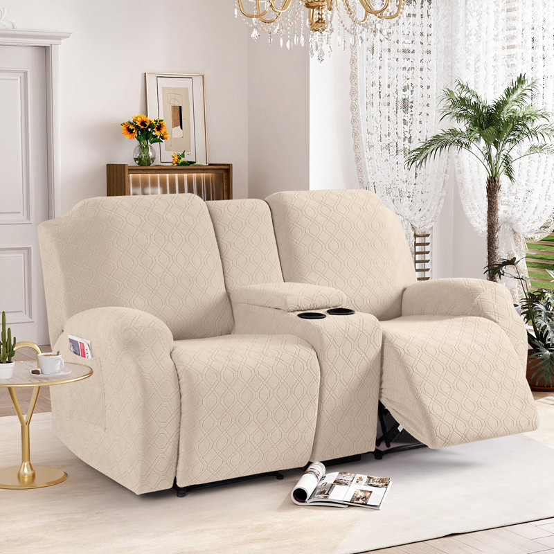 Causeuse inclinable avec housse pour console Wald Stretch, Beige